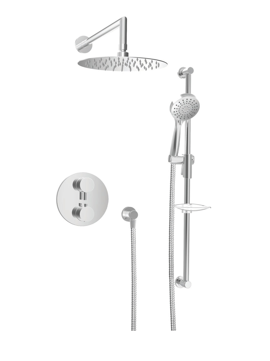 BARiL PRO-4215-66 Complete Thermostatic Pressure Balanced Shower Kit