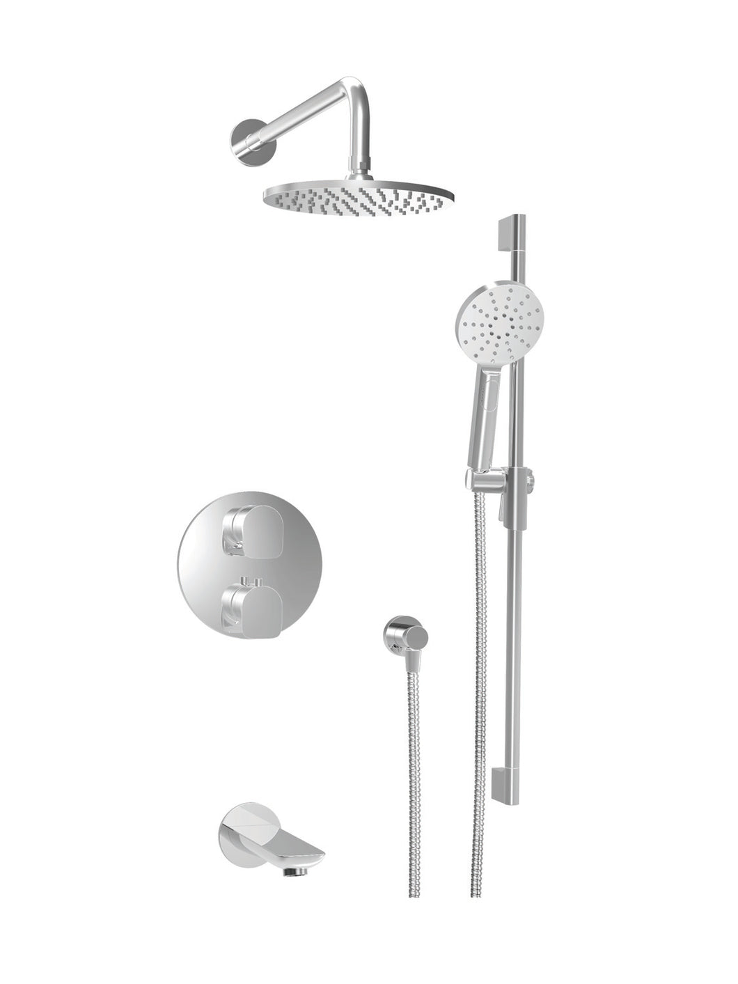 BARiL PRO-4305-45-NS Complete Thermostatic Pressure Balanced Shower Kit