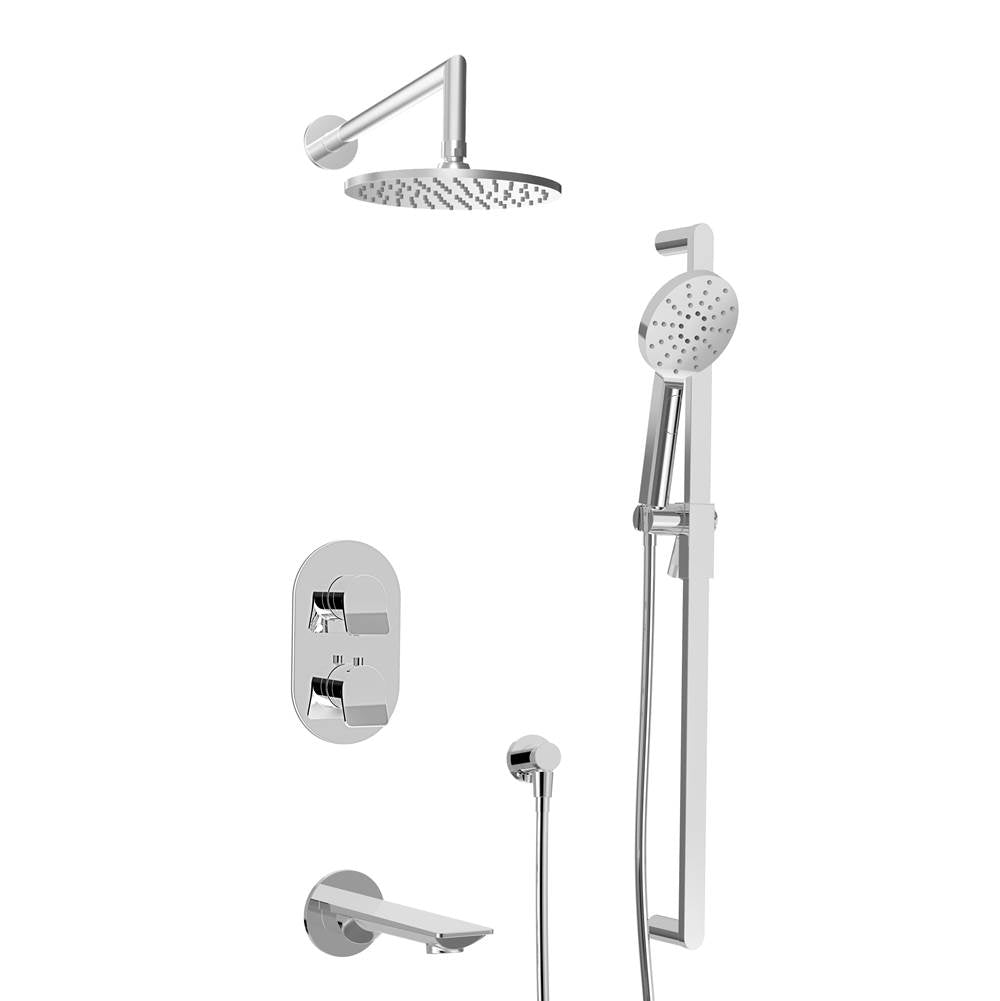 BARiL PRO-4305-46-NS Complete Thermostatic Pressure Balanced Shower Kit