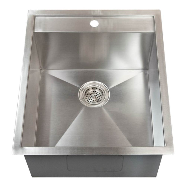 Barclay PSSSB2084-SS Thelma 19 SS Drop-InPrep Sink - Stainless Steel