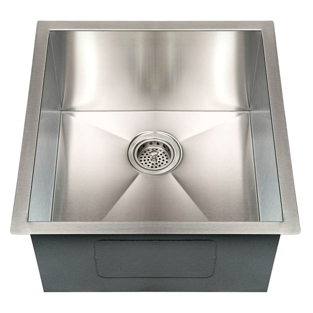 Barclay PSSSB2088-SS Telly 19 SS Undermount Prep Sink - Stainless Steel