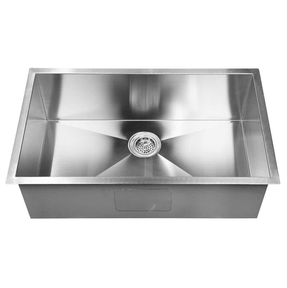 Barclay PSSSB2204-SS Salome 23 SS Undermount Prep Sink - Stainless Steel