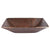 Premier Copper Products PVMRECDB 17" Modern Rectangle Hand Forged Old World Copper Vessel Sink