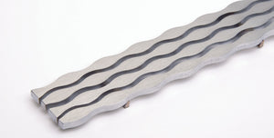 QuickDrain STREAM64 Drain Cover - Stream 64" Long, Brushed Stainless