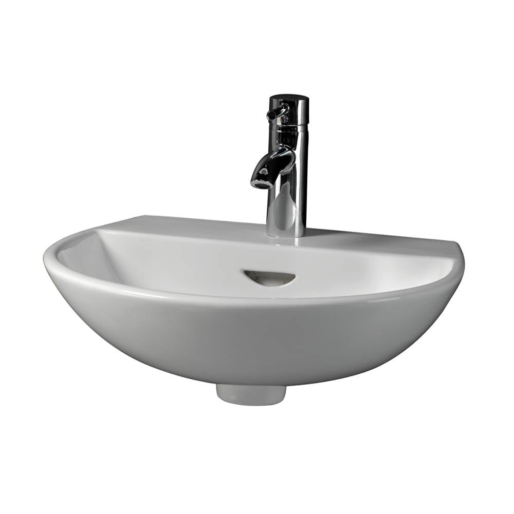 Barclay 4-341WH Reserva 450 Wall - Hung Basin 1 - Hole  - White