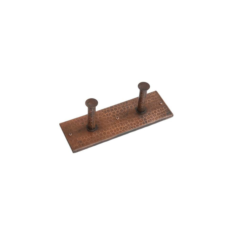 Premier Copper Products RH2 Hammered Copper Double Robe/Towel Hook