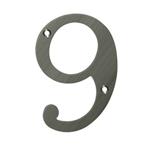 Deltana RN69 6 Numbers, Solid Brass
