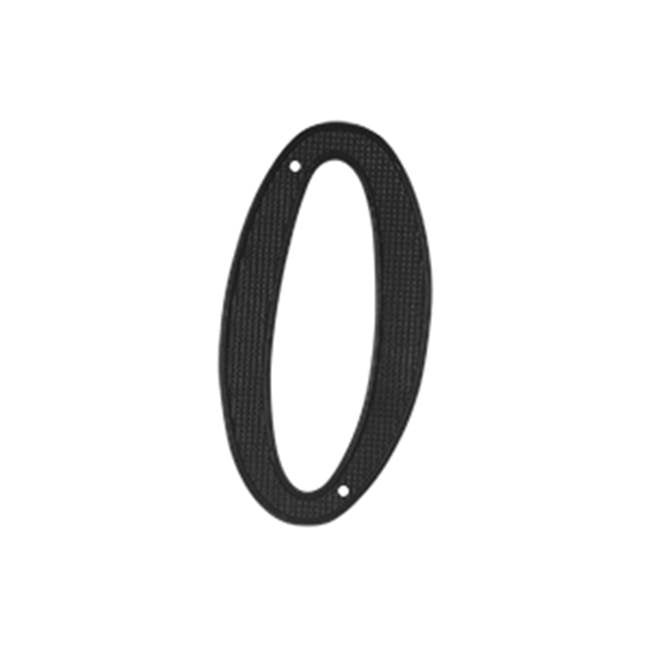 Deltana RNZ4-0 4 Numbers Zinc Die-Cast, Black - Black
