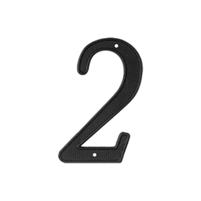 Deltana RNZ4-2 4 Numbers Zinc Die-Cast, Black - Black