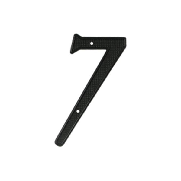 Deltana RNZ4-7 4 Numbers Zinc Die-Cast, Black - Black