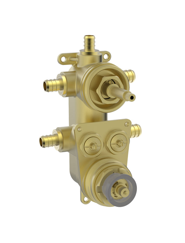 BARiL RVA-9531-P0-NS-B 3-Way T Rough Pex Connections