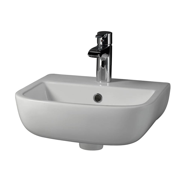 Barclay 4-211WH Series 600 SMALL Wall - Hung Basin 15 - 3/4 1 - Hole  - White