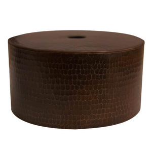 Premier Copper Products SH-L900DB Hammered Copper 8" Round Cylinder Pendant Light Shade