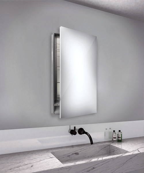 Electric Mirror SIM-2340-RT Simplicity 23.25w x 40h Mirrored Cabinet - Right hinged