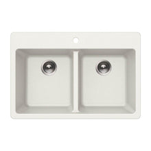 Load image into Gallery viewer, Hamat SIO-2917DT Granite Topmount 50/50 Double Bowl Kitchen Sink