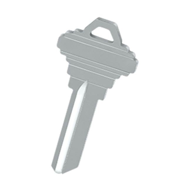 Deltana SKB600 Blank Key -  6 Pin C Keyway - Brushed Chrome