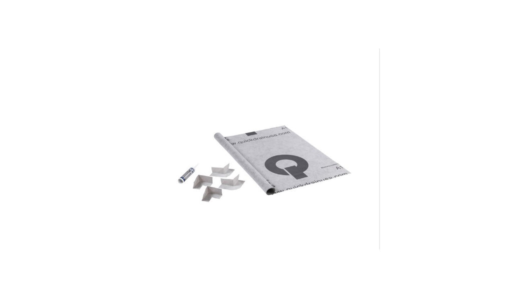QuickDrain SLSWP64 Sheet Waterproofing Assembly Kit for PVC5664D20