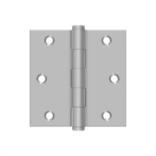 Deltana SS33U32D-R 3 x 3 Square Hinge, Residential - Brushed Stainless