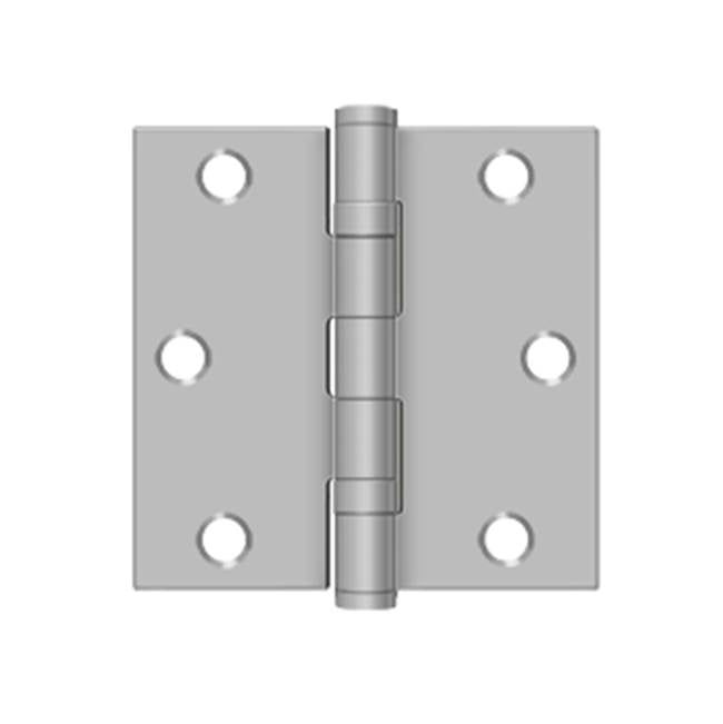 Deltana SS35BU32D-R 3-1/2 x 3-1/2 Square Hinge, Residential - Brushed Stainless
