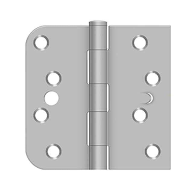 Deltana SS44058TA32D-LH 4 x 4 x 5/8 x SQ Hinge, Security Left Hand - Brushed Stainless