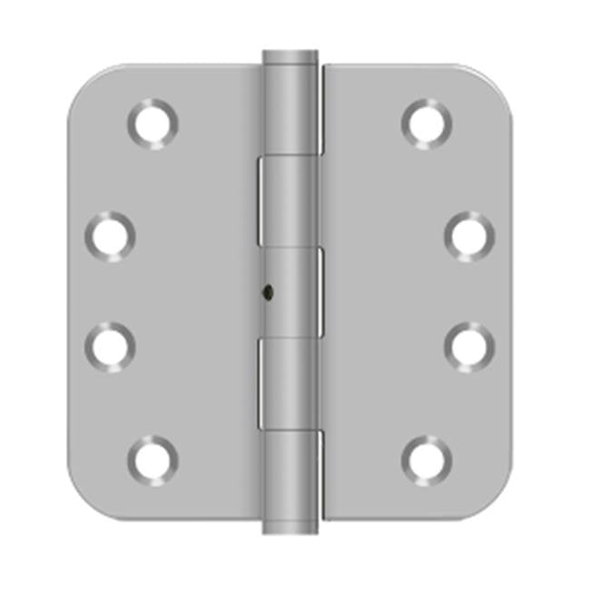 Deltana SS44R5U32D-RN 4 x 4 x 5/8 Radius Hinge, Residential - Brushed Stainless