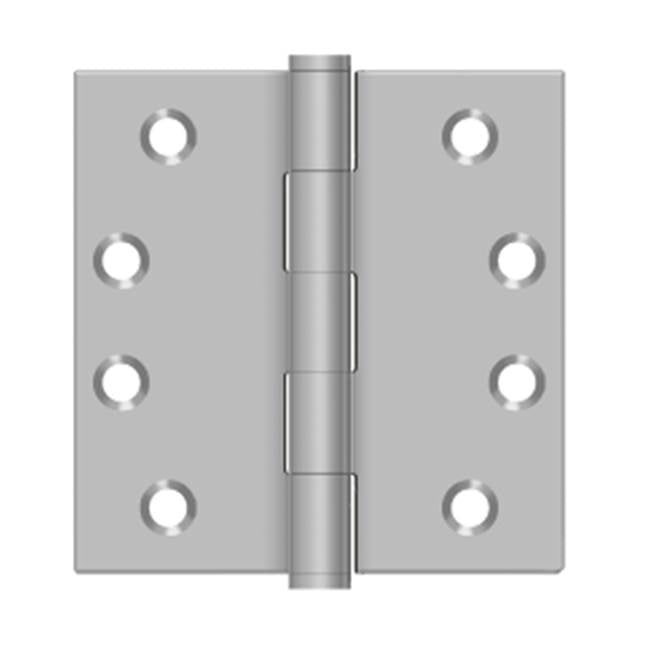 Deltana SS44U32D-R 4 x 4 Square Hinge, Residential - Brushed Stainless