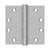 Deltana SS45U32D 4-1/2 x 4-1/2 Square Hinge - Brushed Stainless