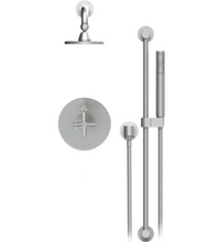 Load image into Gallery viewer, Rubinet T211GNL Pressure Balance Shower With Fixed Shower Head Arm, Hand Held Shower, Bar IntegraSupply 5 Wall Mount Trim Only