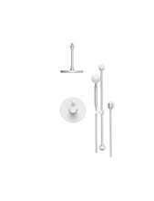 Load image into Gallery viewer, Rubinet T213HOL Pressure Balance Shower, With Lasalle Shower Head Arm, Hand Held Shower, Bar, IntegraSupply, 8 Ceiling Mount Trim Only