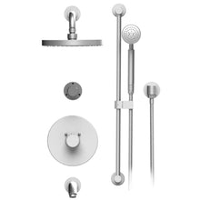Load image into Gallery viewer, Rubinet T24HOR R Temperature Control Tub Shower With Three Way Diverter ShutOff, Hand Held Shower, Bar, IntegraSupply Wall Mount Tub Filler Spout Lasalle Show
