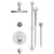 Rubinet T24HOR R Temperature Control Tub Shower With Three Way Diverter ShutOff, Hand Held Shower, Bar, IntegraSupply Wall Mount Tub Filler Spout Lasalle Show