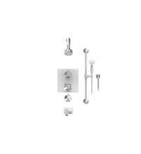 Load image into Gallery viewer, Rubinet T26HXL Temperature Control Shower With Two Way Diverter ShutOff, With One Seperate Volume Control, Hand Held Shower, Bar, Integral Supply, Wall Mount Bidet