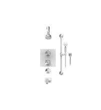 Load image into Gallery viewer, Rubinet T26HXL Temperature Control Shower With Two Way Diverter ShutOff, With One Seperate Volume Control, Hand Held Shower, Bar, Integral Supply, Wall Mount Bidet