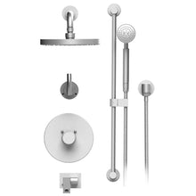 Load image into Gallery viewer, Rubinet T27HOL Temperature Control Shower With Two Way Diverter ShutOff, With One Seperate Volume Control, Hand Held Shower, Bar, Integral Supply Wall Mount Bidet