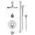 Rubinet T27HOL Temperature Control Shower With Two Way Diverter ShutOff, With One Seperate Volume Control, Hand Held Shower, Bar, Integral Supply Wall Mount Bidet