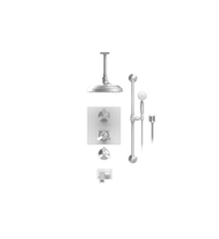 Load image into Gallery viewer, Rubinet T28HXC Temperature Control Shower With Two Way Diverter ShutOff, With One Seperate Volume Control, Hand Held Shower, Bar, Integral Supply, Wall Mount Bidet