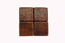 Load image into Gallery viewer, Premier 2&quot; x 2&quot; Copper Hammered Tile T2DBH
