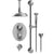 Rubinet T42JSS Temperature Control Shower With Two Seperate Volume Controls, Aquatron Shower Head, Bar, Integral Supply Hand Held Shower 8 Ceiling Mountunt Trim Only