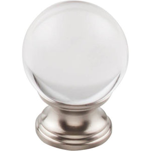 Top Knobs TK842 Clarity Clear Glass Knob 1 3/8 Inch  Base