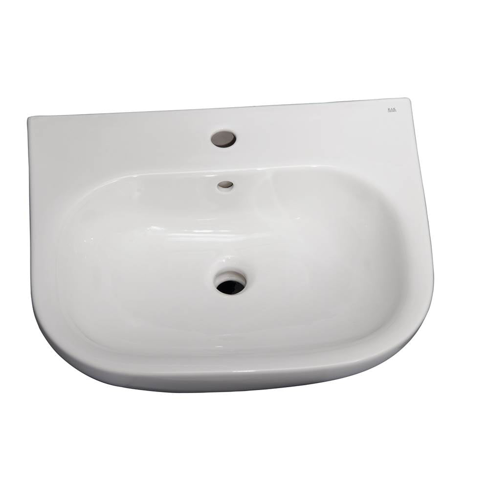 Barclay B/3-2021WH Tonique 450 Basin Only - 1 Hole  - White