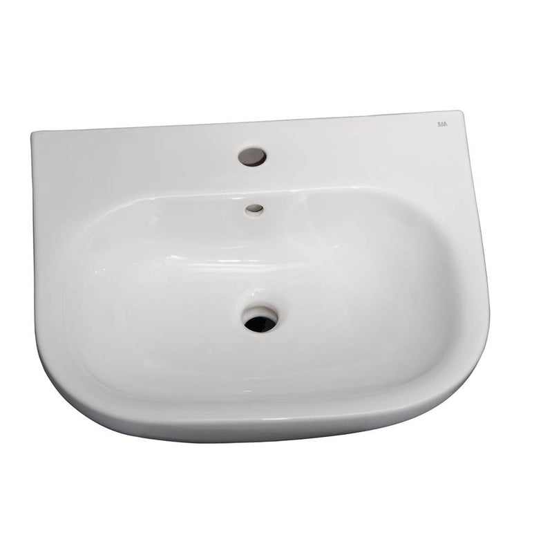 Barclay B/3-2021WH Tonique 450 Basin Only - 1 Hole  - White