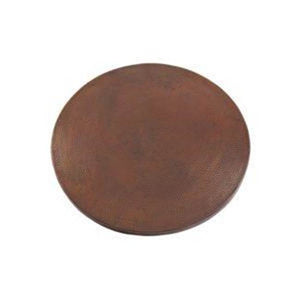 Premier Copper Products TTR24DB 24" Round Hammered Copper Table Top