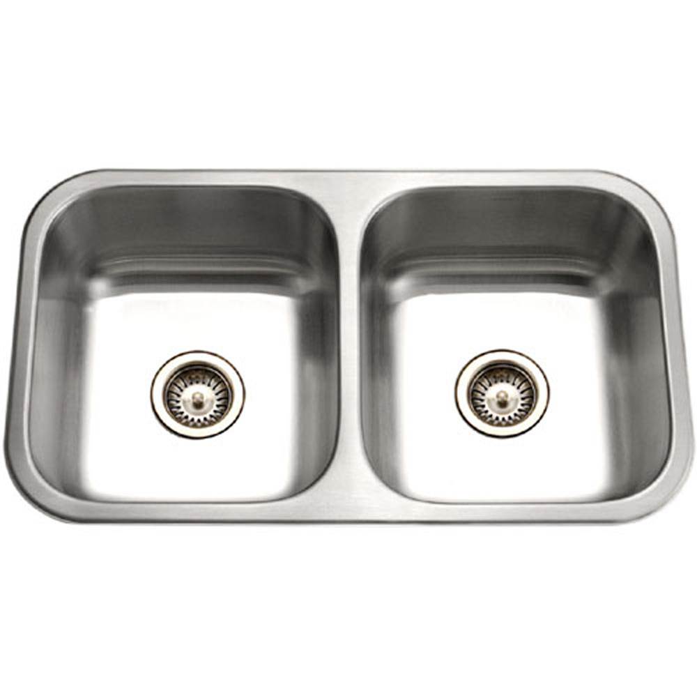 Hamat VIT-3218D-1 Undermount Stainless Steel 50/50 Double Bowl Kitchen Sink