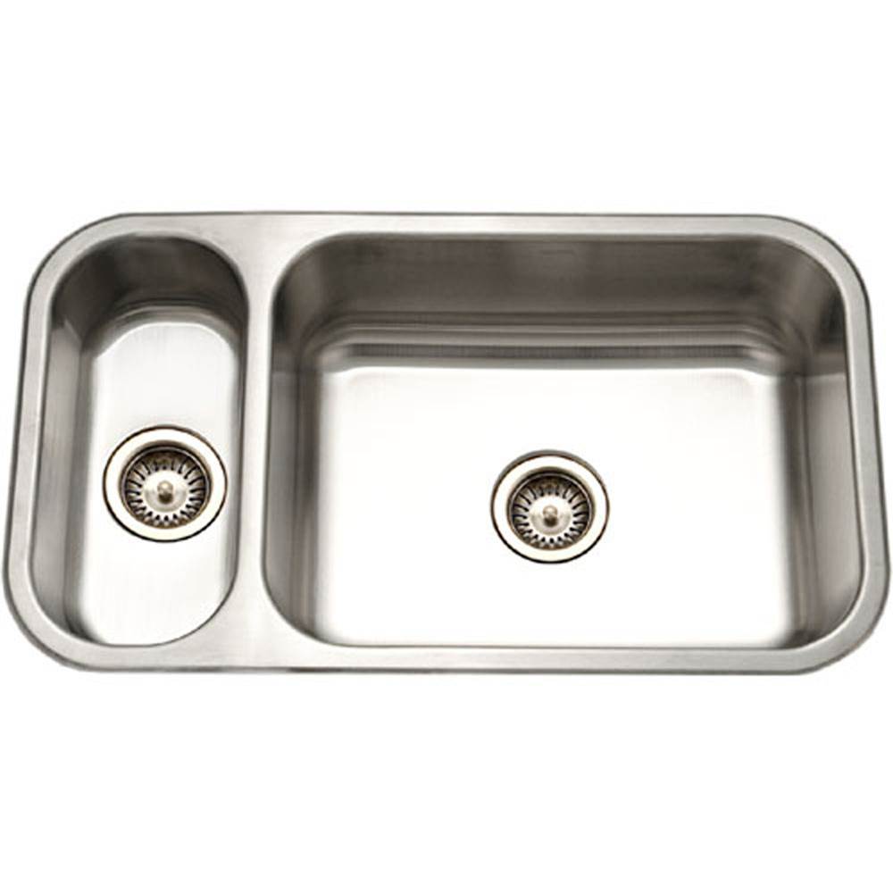 Hamat VIT-3218DL-1 Undermount Stainless Steel 20/80 Double Bowl Kitchen Sink