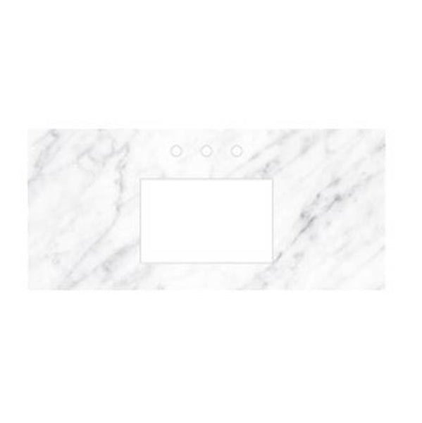 Native Trails VNT48-CR 48" Carrara Vanity Top - Rectangle with 8" Widespread Cutout