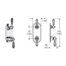 Load image into Gallery viewer, Vissoni V7099BC-TM 1/2 Thermostatic Trim w/3-Way Diverter (non-shared) - Uses TH-9310 valve