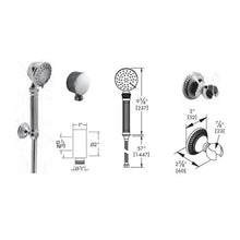 Load image into Gallery viewer, Vissoni V768397 Multifunction Hand Shower Set w/Bracket, Supply Elbow, and Hose