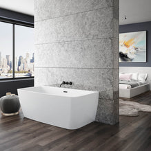 Load image into Gallery viewer, Bain Ultra BVBCHW0RT VIBE 58 x 28 BACK TO WALL Thermomasseur Air Bath Tub