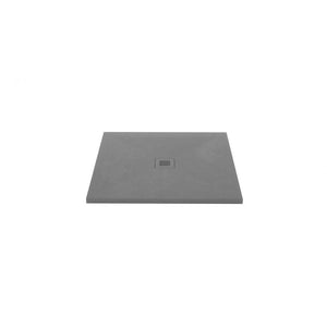 Wet Style DFL3636C-GT Shower Base - Feel - 36 X 36 - Center Drain - Grey Concrete