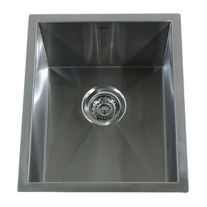 Nantucket Sinks ZR1815 15" Pro Series Rectangle Undermount Zero Radius Stainless Steel Bar/Prep Sink
